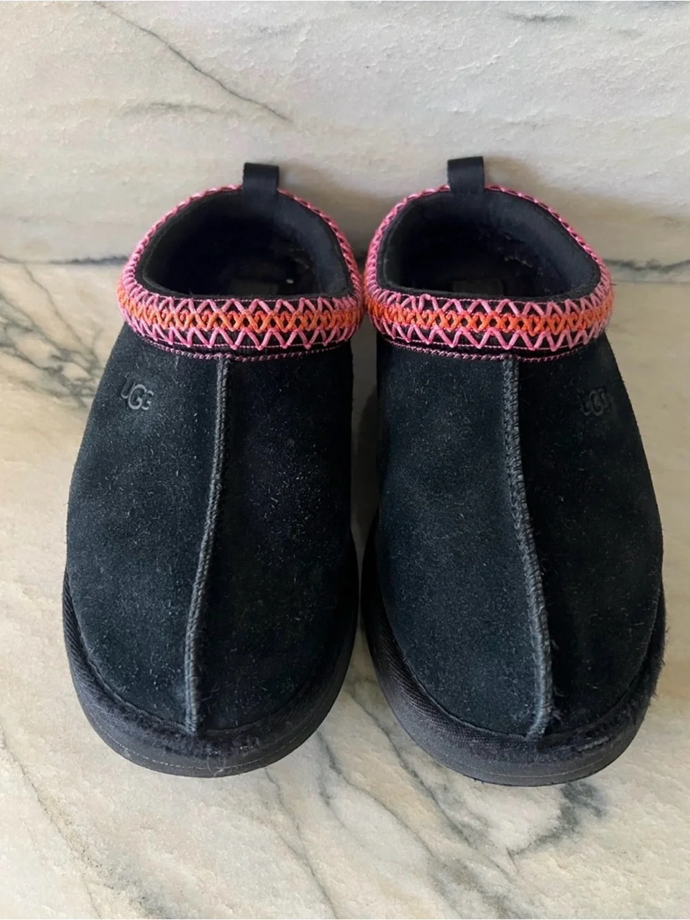 UGG Tasman Slippers with Pink Trim